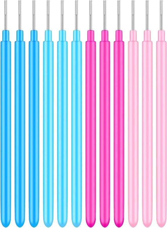 KRAFTMASTERS®Set of 12PCS Paper Quilling Tools Rolling Curling Quilling Needle Pen DIY Cardmaking Paper Quilling Pen for Art Craft Handmade Tools, 4 Colors (Colour Will be Send as per Stock - Image 1